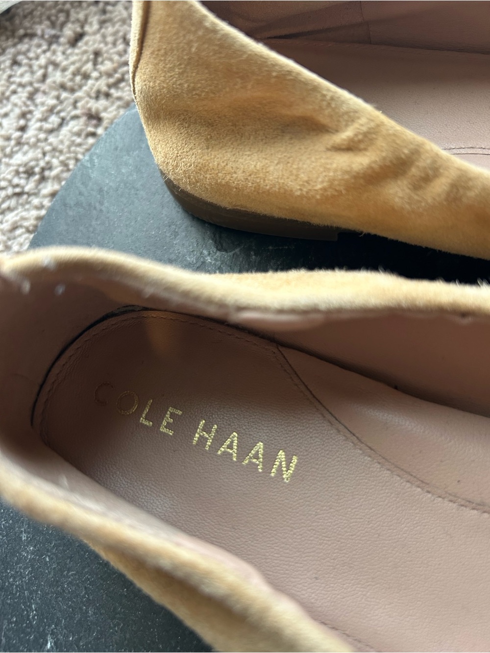 Cole Haan Women's Suede Loafers in Tan - Picture 4 of 4